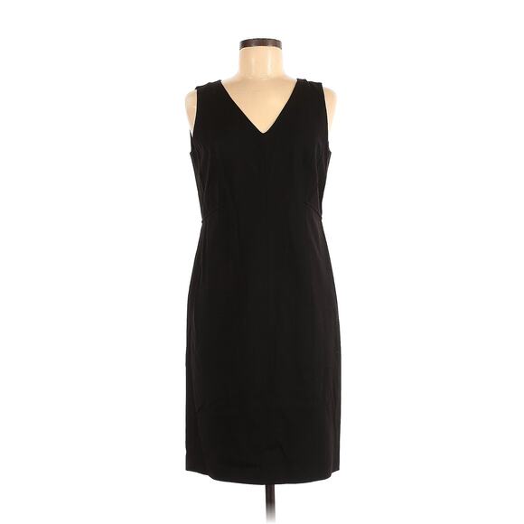 Lafayette 148 New York wool sheath v neck dress size 6 - Picture 1 of 7